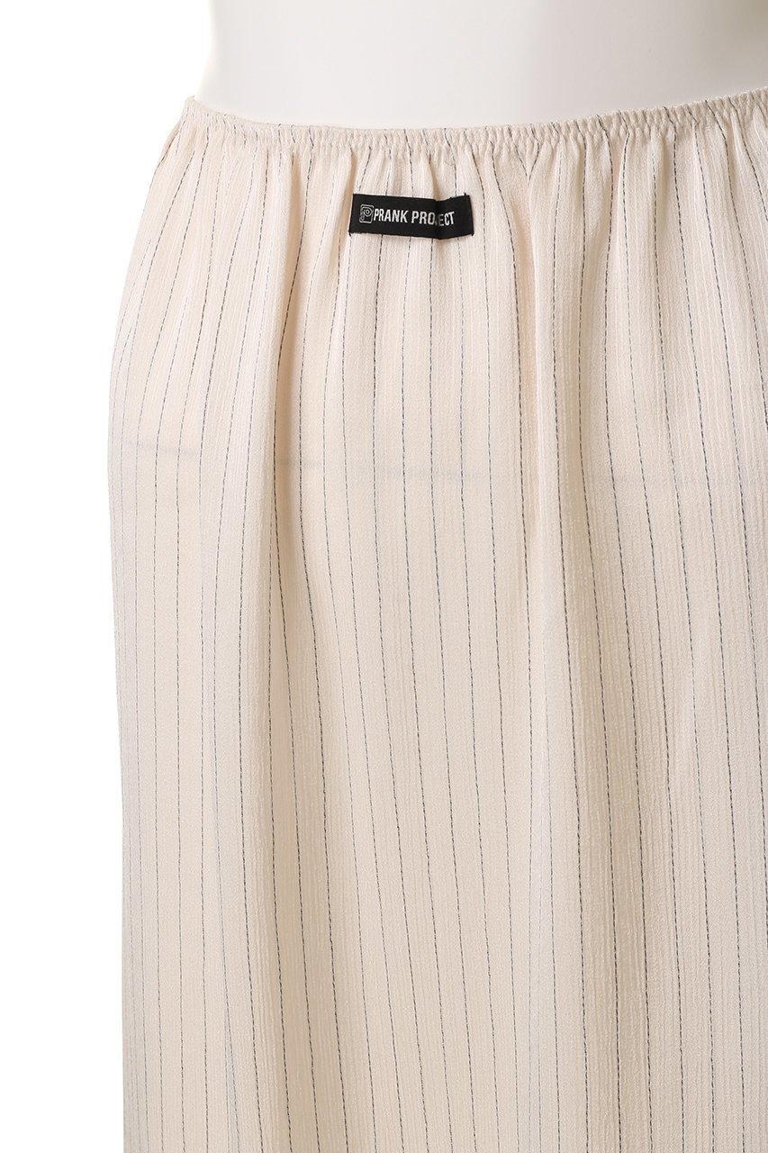 【プランク プロジェクト/PRANK PROJECT】のスーチングミディスカート / Suiting Midi Skirt 人気、トレンドファッション・服の通販 founy(ファニー) 　ファッション　Fashion　レディースファッション　Fashion for Women　スカート　Skirts　おすすめ　Recommended / Our Picks　とろみ　Fluid, Flowy Fabric　サテン　Satin, Glossy Fabric　ストライプ　Stripe, Striped Pattern　スリット　Slit, Slit Detail　フロント　Front, Front Design　ペチコート　Petticoat, Underskirt　ミックス　Mix, Mixed Style　ループ　Loop, Loop Knit　other-6|ID: prp329100004634695 ipo3291000000035777664