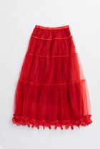 【プランク プロジェクト/PRANK PROJECT】のフリルヘムチュールスカート / Ruffle Hem Tulle Skirt 人気、トレンドファッション・服の通販 founy(ファニー) ファッション Fashion レディースファッション Fashion for Women スカート Skirts ロングスカート Long Skirts / Maxi & Midi Skirts 2025年 2025 2025-2026秋冬・A/W Autumn/Winter 2025–26 AW25–26 オーガンジー Organza Fabric チュール Tulip, Tulip Motif フリル Frill, Ruffle ペチコート Petticoat, Underskirt ボトム Bottoms, Lower Wear ロング Long, Long-Length A/W・秋冬 Autumn/Winter thumbnail RED(レッド)|ID: prp329100004634696 ipo3291000000033369778