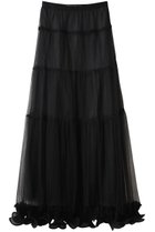 【プランク プロジェクト/PRANK PROJECT】のフリルヘムチュールスカート / Ruffle Hem Tulle Skirt BLK(ブラック)|ID: prp329100004634696 ipo3291000000035664507