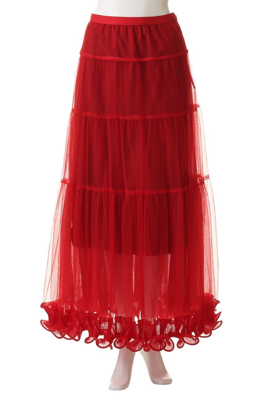 【プランク プロジェクト/PRANK PROJECT】のフリルヘムチュールスカート / Ruffle Hem Tulle Skirt 人気、トレンドファッション・服の通販 founy(ファニー) 　ファッション　Fashion　レディースファッション　Fashion for Women　スカート　Skirts　ロングスカート　Long Skirts / Maxi & Midi Skirts　オーガンジー　Organza Fabric　チュール　Tulip, Tulip Motif　フリル　Frill, Ruffle　ペチコート　Petticoat, Underskirt　ボトム　Bottoms, Lower Wear　ロング　Long, Long-Length　other-2|ID: prp329100004634696 ipo3291000000035777667