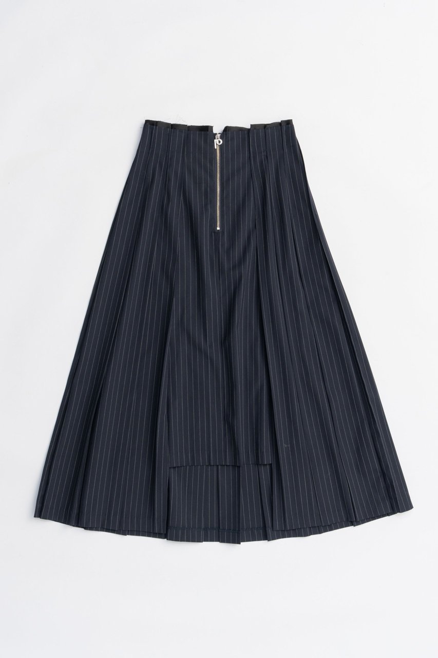 【プランク プロジェクト/PRANK PROJECT】のイレギュラープリーツスカート / Irregular Pleated Skirt インテリア・キッズ・メンズ・レディースファッション・服の通販 founy(ファニー) 　ファッション　Fashion　レディースファッション　Fashion for Women　スカート　Skirts　プリーツスカート / 上品フェミニンスタイル　Pleated Skirts　ロングスカート　Long Skirts / Maxi & Midi Skirts　2025年　2025　2025-2026秋冬・A/W　Autumn/Winter 2025–26 AW25–26　おすすめ　Recommended / Our Picks　クール　Cool, Chic　ストライプ　Stripe, Striped Pattern　プリーツ　Pleats, Pleated　ヘムライン　Hemline, Bottom Cut　メタル　Metal, Metal Parts　レギンス　Leggings, Stretch Pants　ロング　Long, Long-Length　A/W・秋冬　Autumn/Winter　NVY(ネイビー)|ID: prp329100004634697 ipo3291000000033369784