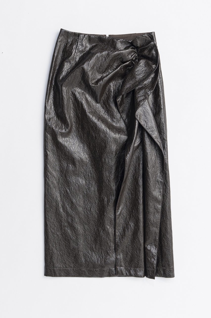 【プランク プロジェクト/PRANK PROJECT】のラッフルトリムスカート / Ruffle Trim Skirt インテリア・キッズ・メンズ・レディースファッション・服の通販 founy(ファニー) 　ファッション　Fashion　レディースファッション　Fashion for Women　スカート　Skirts　ロングスカート　Long Skirts / Maxi & Midi Skirts　2025年　2025　2025-2026秋冬・A/W　Autumn/Winter 2025–26 AW25–26　おすすめ　Recommended / Our Picks　エナメル　Patent Leather　ソックス　Socks, Hosiery　タイツ　Tights, Legwear　テクスチャー　Texture, Textured Fabric　ラッフル　Ruffle, Frill　ロング　Long, Long-Length　エレガント 上品　Elegant　A/W・秋冬　Autumn/Winter　BRN(ブラウン)|ID: prp329100004634698 ipo3291000000033369794