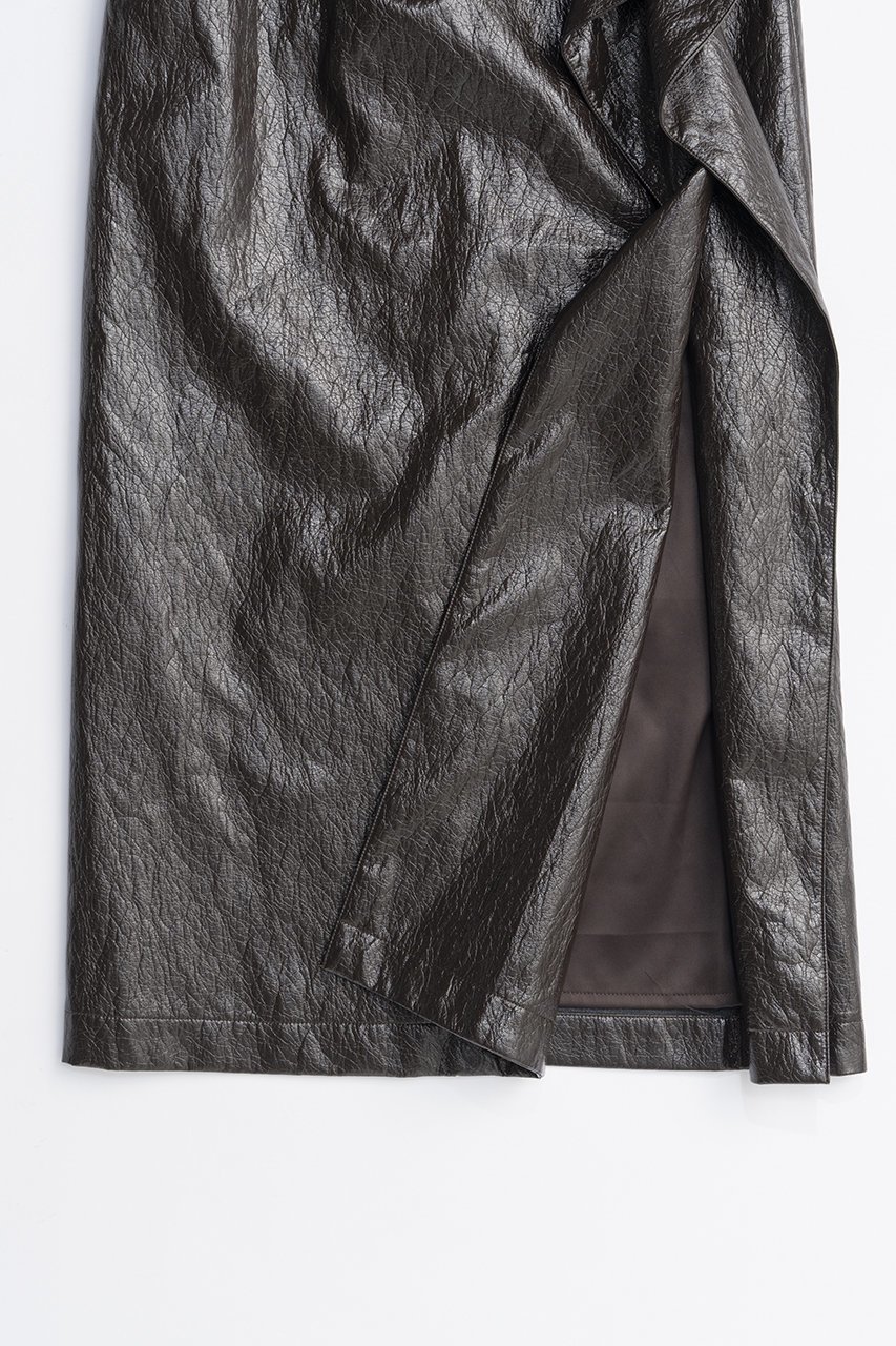 【プランク プロジェクト/PRANK PROJECT】のラッフルトリムスカート / Ruffle Trim Skirt 人気、トレンドファッション・服の通販 founy(ファニー) 　ファッション　Fashion　レディースファッション　Fashion for Women　スカート　Skirts　ロングスカート　Long Skirts / Maxi & Midi Skirts　2025年　2025　2025-2026秋冬・A/W　Autumn/Winter 2025–26 AW25–26　おすすめ　Recommended / Our Picks　エナメル　Patent Leather　ソックス　Socks, Hosiery　タイツ　Tights, Legwear　テクスチャー　Texture, Textured Fabric　ラッフル　Ruffle, Frill　ロング　Long, Long-Length　エレガント 上品　Elegant　A/W・秋冬　Autumn/Winter　other-3|ID: prp329100004634698 ipo3291000000033369796