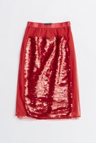 【プランク プロジェクト/PRANK PROJECT】のスパンコールミディースカート / Sequin Midi Skirt RED(レッド)|ID: prp329100004634699 ipo3291000000033369804
