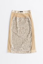 【プランク プロジェクト/PRANK PROJECT】のスパンコールミディースカート / Sequin Midi Skirt BGE(ベージュ)|ID: prp329100004634699 ipo3291000000033369805