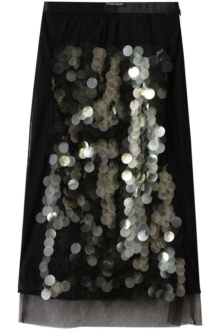【プランク プロジェクト/PRANK PROJECT】のスパンコールミディースカート / Sequin Midi Skirt インテリア・キッズ・メンズ・レディースファッション・服の通販 founy(ファニー) https://founy.com/ ファッション Fashion レディースファッション Fashion for Women スカート Skirts おすすめ Recommended / Our Picks カッティング Cutting Detail スウェット / スエット Sweatshirt, Sweatwear ストレッチ Stretch, Stretchy Fabric スパンコール Sequins, Sequin Embellishment スポーティ Sporty, Casual Athletic チュール Tulip, Tulip Motif ドッキング Docking, Mixed Material フロント Front, Front Design ロング Long, Long-Length |ID: prp329100004634699 ipo3291000000035532983