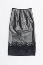【プランク プロジェクト/PRANK PROJECT】のPVCレイヤードミディスカート / PVC Layered Midi Skirt BLK(ブラック)|ID: prp329100004634700 ipo3291000000033369814