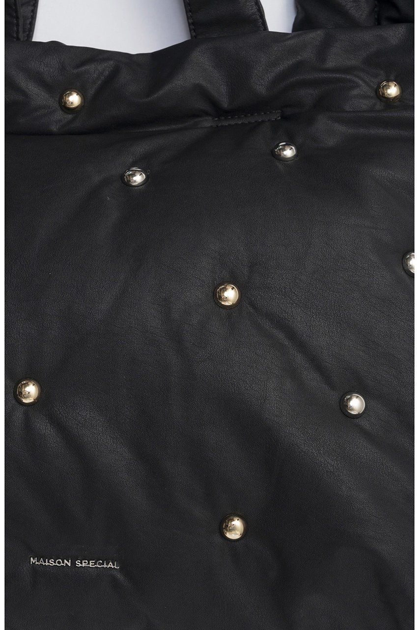【メゾンスペシャル/MAISON SPECIAL】のStuds Double Knot Tote Bag/スタッズダブルノットトートバッグ 人気、トレンドファッション・服の通販 founy(ファニー) 　ファッション　Fashion　レディースファッション　Fashion for Women　バッグ　Bags　2025年　2025　2025-2026秋冬・A/W　Autumn/Winter 2025–26 AW25–26　ショルダー　Shoulder, Shoulder Strap　スタッズ　Studs, Metal Accents　ダブル　Double, Double-Breasted　ポケット　Pocket, Pocket Detail　リアル　Real, Realistic　リボン　Ribbon, Bow　A/W・秋冬　Autumn/Winter　other-5|ID: prp329100004635335 ipo3291000000033383191