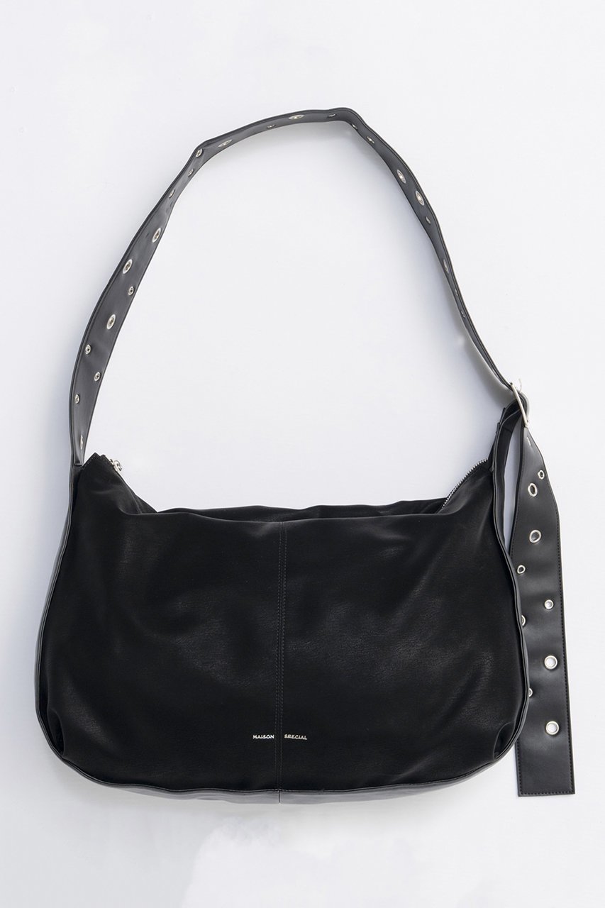 【メゾンスペシャル/MAISON SPECIAL】のBig Round Bag/ビッグラウンドバッグ インテリア・キッズ・メンズ・レディースファッション・服の通販 founy(ファニー) 　ファッション　Fashion　レディースファッション　Fashion for Women　バッグ　Bags　2025年　2025　2025-2026秋冬・A/W　Autumn/Winter 2025–26 AW25–26　ショルダー　Shoulder, Shoulder Strap　スタッズ　Studs, Metal Accents　メンズ　Men's, Menswear　ランダム　Random, Irregular　エレガント 上品　Elegant　A/W・秋冬　Autumn/Winter　BLK(ブラック)|ID: prp329100004635336 ipo3291000000033383196