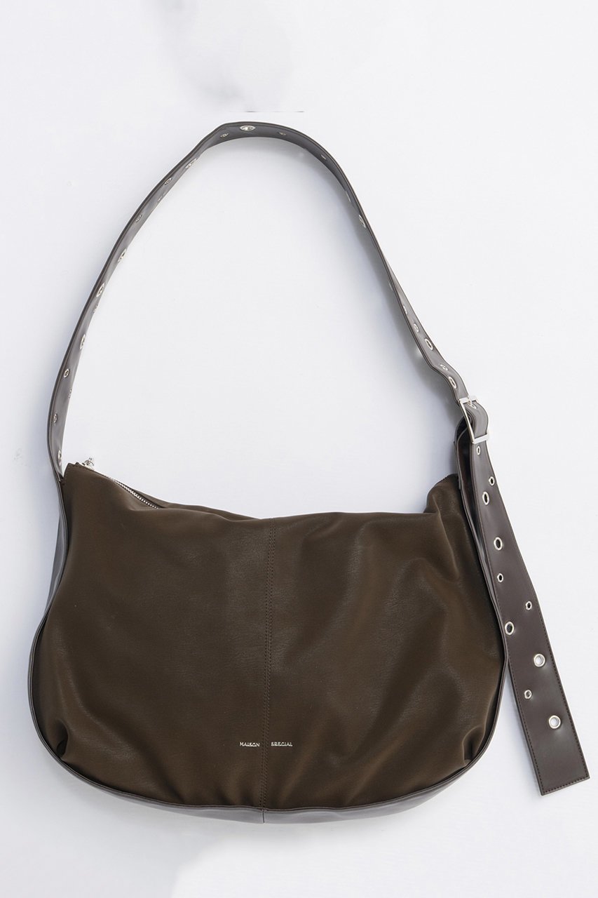 【メゾンスペシャル/MAISON SPECIAL】のBig Round Bag/ビッグラウンドバッグ インテリア・キッズ・メンズ・レディースファッション・服の通販 founy(ファニー) 　ファッション　Fashion　レディースファッション　Fashion for Women　バッグ　Bags　2025年　2025　2025-2026秋冬・A/W　Autumn/Winter 2025–26 AW25–26　ショルダー　Shoulder, Shoulder Strap　スタッズ　Studs, Metal Accents　メンズ　Men's, Menswear　ランダム　Random, Irregular　エレガント 上品　Elegant　A/W・秋冬　Autumn/Winter　BRN(ブラウン)|ID: prp329100004635336 ipo3291000000033383197