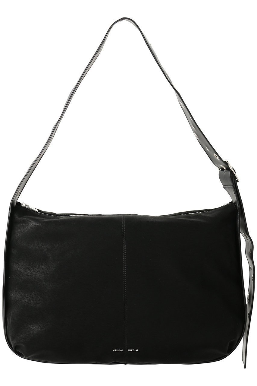【メゾンスペシャル/MAISON SPECIAL】のBig Round Bag/ビッグラウンドバッグ インテリア・キッズ・メンズ・レディースファッション・服の通販 founy(ファニー) 　ファッション　Fashion　レディースファッション　Fashion for Women　バッグ　Bags　ショルダー　Shoulder, Shoulder Strap　スタッズ　Studs, Metal Accents　フェイクレザー　Faux Leather, PU Leather　メンズ　Men's, Menswear　ランダム　Random, Irregular　エレガント 上品　Elegant　BLK(ブラック)|ID: prp329100004635336 ipo3291000000036867649