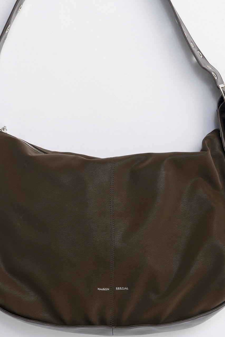 【メゾンスペシャル/MAISON SPECIAL】のBig Round Bag/ビッグラウンドバッグ 人気、トレンドファッション・服の通販 founy(ファニー) 　ファッション　Fashion　レディースファッション　Fashion for Women　バッグ　Bags　ショルダー　Shoulder, Shoulder Strap　スタッズ　Studs, Metal Accents　フェイクレザー　Faux Leather, PU Leather　メンズ　Men's, Menswear　ランダム　Random, Irregular　エレガント 上品　Elegant　other-2|ID: prp329100004635336 ipo3291000000036867653