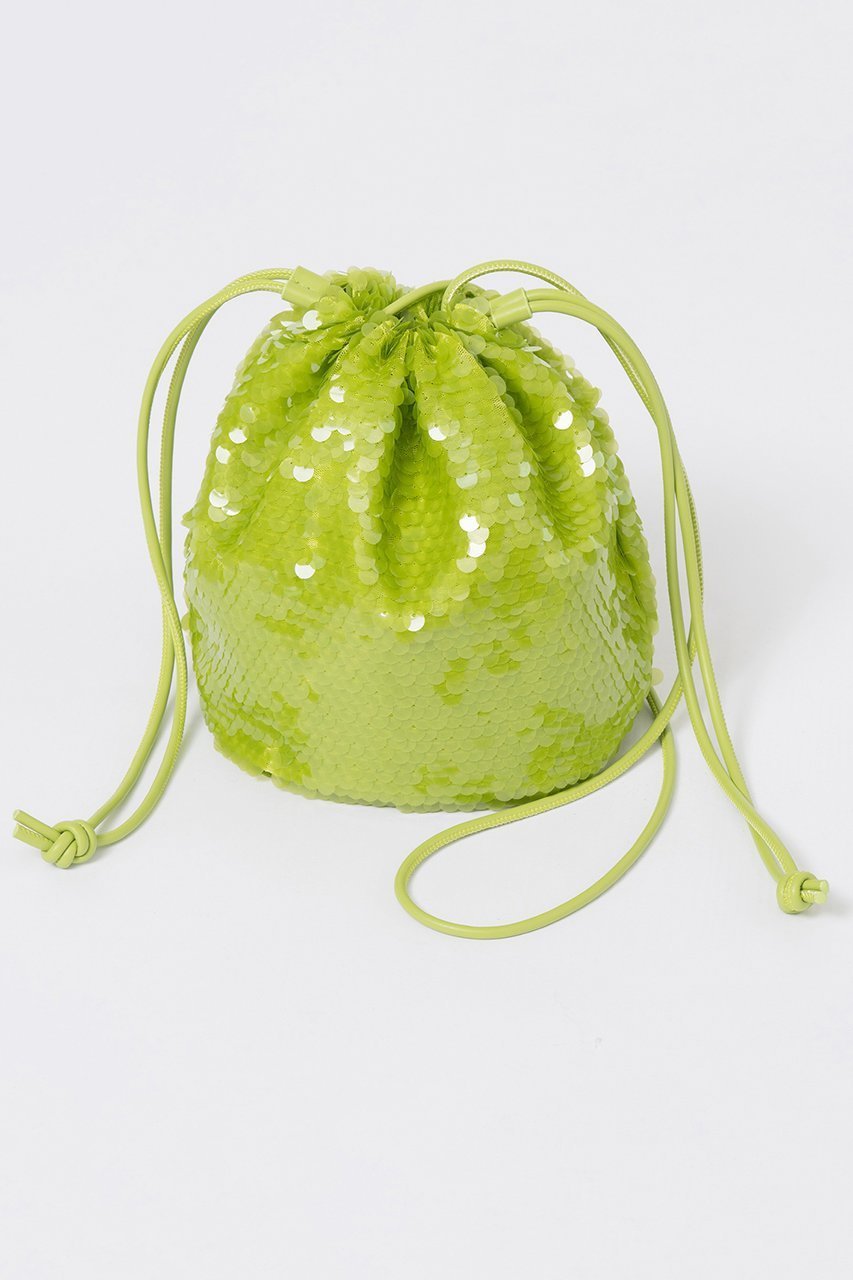 【メゾンスペシャル/MAISON SPECIAL】のMulti Fabric Drawstring Bag/マルチファブリックドローストリングバッグ インテリア・キッズ・メンズ・レディースファッション・服の通販 founy(ファニー) 　ファッション　Fashion　レディースファッション　Fashion for Women　バッグ　Bags　2025年　2025　2025-2026秋冬・A/W　Autumn/Winter 2025–26 AW25–26　オケージョン　Occasion Wear　ショルダー　Shoulder, Shoulder Strap　スタッズ　Studs, Metal Accents　スパンコール　Sequins, Sequin Embellishment　ダメージ　Distressed, Destroyed　巾着　Drawstring Bag, Kinchaku　A/W・秋冬　Autumn/Winter　LIME(ライム)|ID: prp329100004635338 ipo3291000000033383212