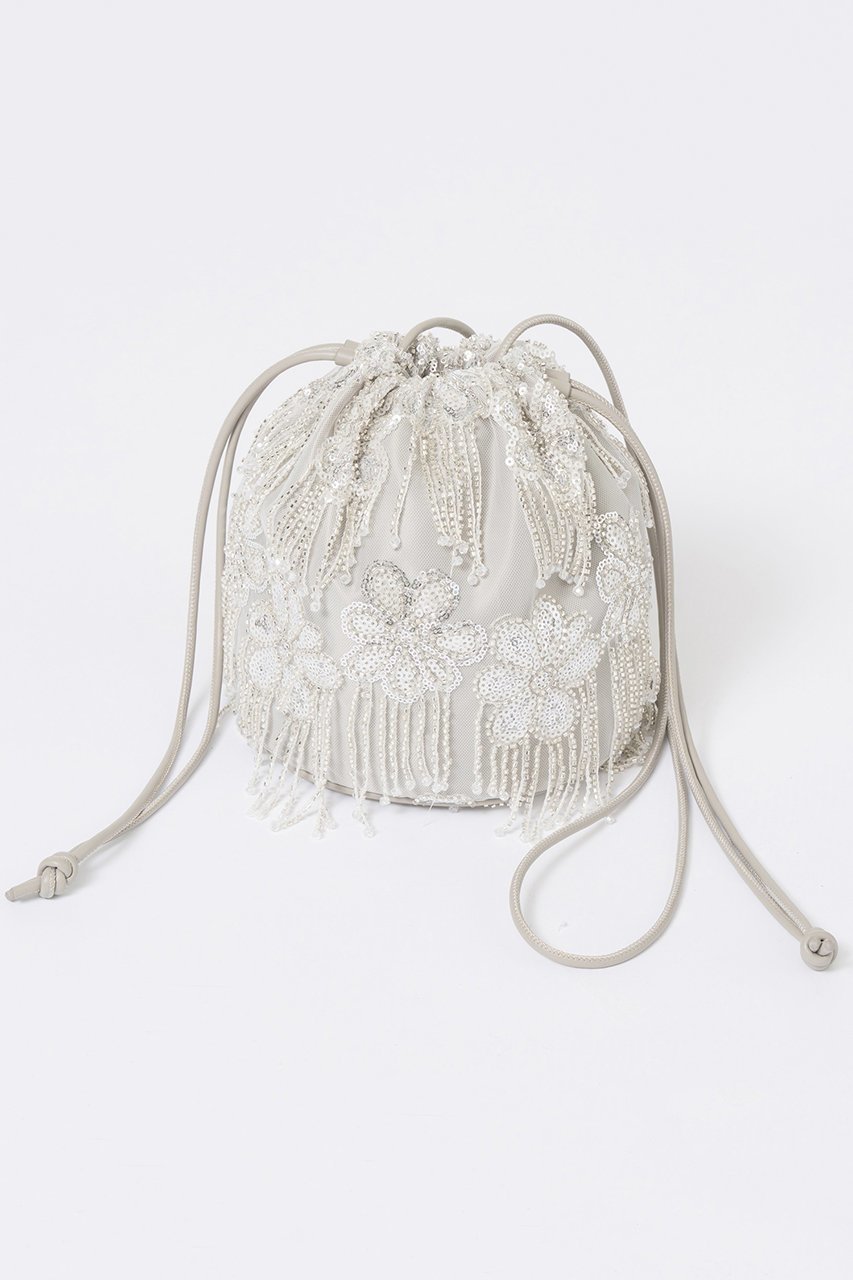 【メゾンスペシャル/MAISON SPECIAL】のMulti Fabric Drawstring Bag/マルチファブリックドローストリングバッグ インテリア・キッズ・メンズ・レディースファッション・服の通販 founy(ファニー) 　ファッション　Fashion　レディースファッション　Fashion for Women　バッグ　Bags　2025年　2025　2025-2026秋冬・A/W　Autumn/Winter 2025–26 AW25–26　オケージョン　Occasion Wear　ショルダー　Shoulder, Shoulder Strap　スタッズ　Studs, Metal Accents　スパンコール　Sequins, Sequin Embellishment　ダメージ　Distressed, Destroyed　巾着　Drawstring Bag, Kinchaku　A/W・秋冬　Autumn/Winter　WHT(ホワイト)|ID: prp329100004635338 ipo3291000000033383213