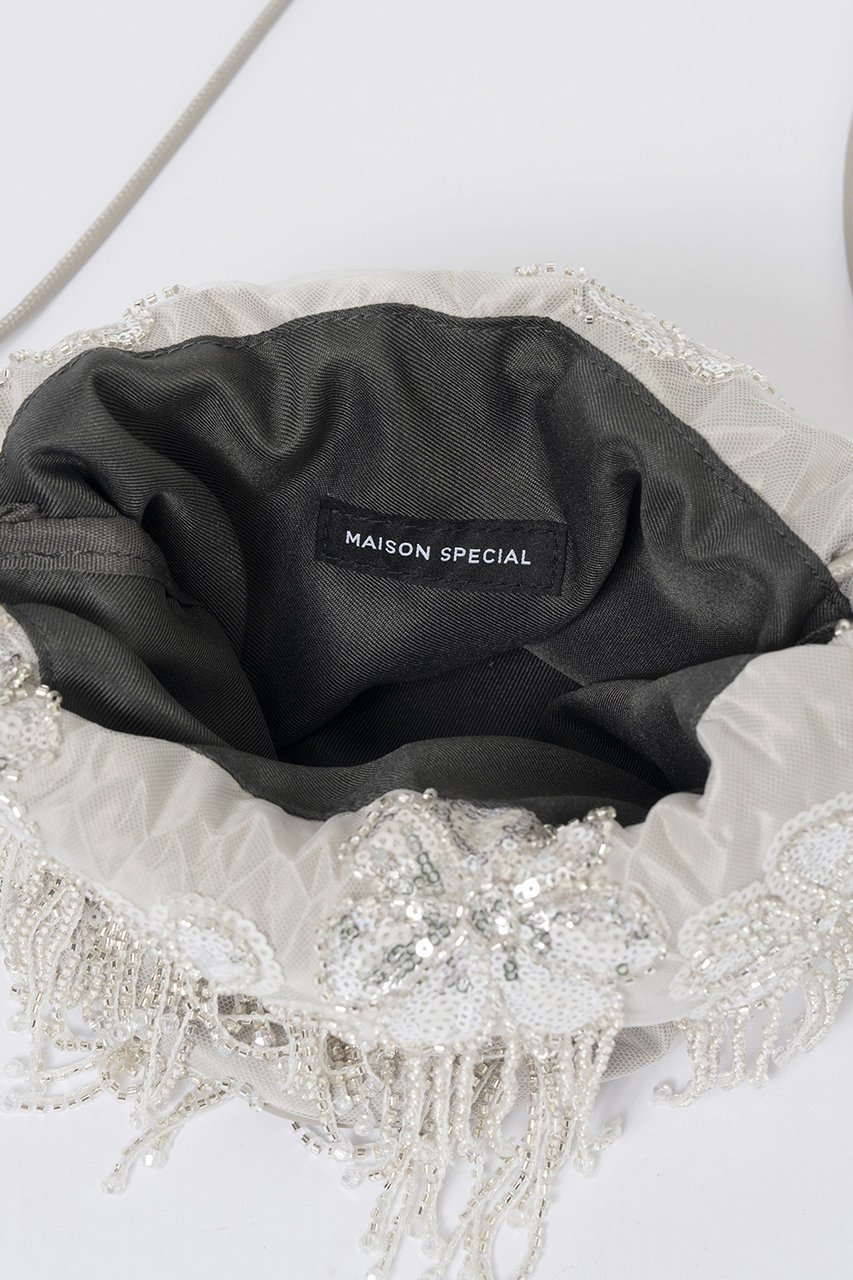 【メゾンスペシャル/MAISON SPECIAL】のMulti Fabric Drawstring Bag/マルチファブリックドローストリングバッグ 人気、トレンドファッション・服の通販 founy(ファニー) 　ファッション　Fashion　レディースファッション　Fashion for Women　バッグ　Bags　2025年　2025　2025-2026秋冬・A/W　Autumn/Winter 2025–26 AW25–26　オケージョン　Occasion Wear　ショルダー　Shoulder, Shoulder Strap　スタッズ　Studs, Metal Accents　スパンコール　Sequins, Sequin Embellishment　ダメージ　Distressed, Destroyed　巾着　Drawstring Bag, Kinchaku　A/W・秋冬　Autumn/Winter　other-4|ID: prp329100004635338 ipo3291000000033383216