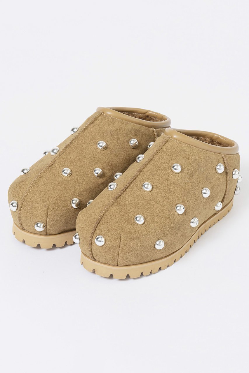 【メゾンスペシャル/MAISON SPECIAL】のStuds Mouton Sabot Shoes/スタッズムートンサボ インテリア・キッズ・メンズ・レディースファッション・服の通販 founy(ファニー) 　ファッション　Fashion　レディースファッション　Fashion for Women　2025年　2025　2025-2026秋冬・A/W　Autumn/Winter 2025–26 AW25–26　なめらか　Smooth, Silky Texture　サンダル　Sandals, Summer Shoes　ショート　Short, Short Length　スタッズ　Studs, Metal Accents　トレンド　Trend, Trending Now　今季　This Season, Current Season　厚底　Platform Shoes　A/W・秋冬　Autumn/Winter　CML(キャメル)|ID: prp329100004635346 ipo3291000000033383279