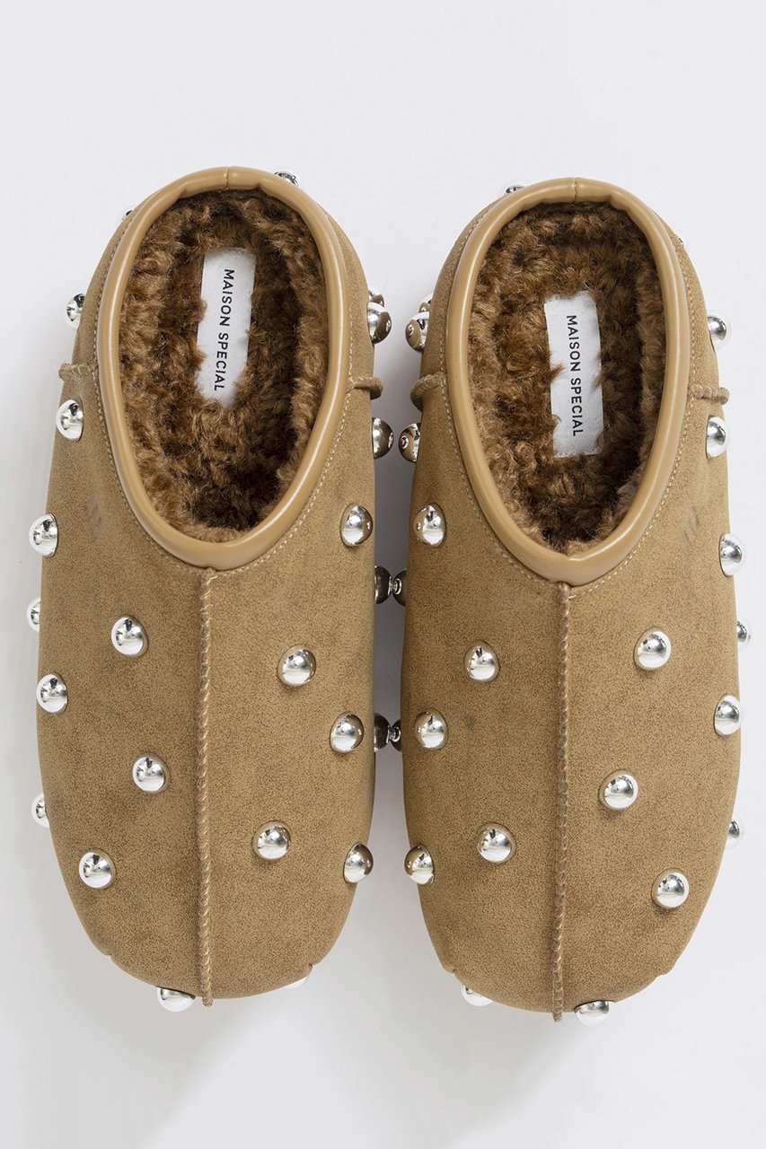 【メゾンスペシャル/MAISON SPECIAL】のStuds Mouton Sabot Shoes/スタッズムートンサボ 人気、トレンドファッション・服の通販 founy(ファニー) 　ファッション　Fashion　レディースファッション　Fashion for Women　2025年　2025　2025-2026秋冬・A/W　Autumn/Winter 2025–26 AW25–26　なめらか　Smooth, Silky Texture　サンダル　Sandals, Summer Shoes　ショート　Short, Short Length　スタッズ　Studs, Metal Accents　トレンド　Trend, Trending Now　今季　This Season, Current Season　厚底　Platform Shoes　A/W・秋冬　Autumn/Winter　other-4|ID: prp329100004635346 ipo3291000000033383282