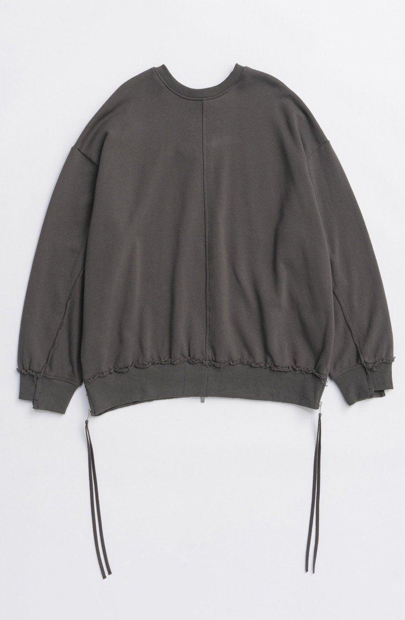 【メゾンスペシャル/MAISON SPECIAL】のMultiway Zip Oversized Sweatshirt/マルチウェイジップオーバーサイズスウェット インテリア・キッズ・メンズ・レディースファッション・服の通販 founy(ファニー) 　ファッション　Fashion　レディースファッション　Fashion for Women　トップス・カットソー　Cut & Sew Tops　シャツ・ブラウス・オフィスカジュアル　Elegant Blouses & Button-Ups　レディースパーカー・カジュアルフーディー　Casual Hoodies & Sweatshirts　ロングTシャツ・Tシャツ　Longline T-Shirts & Tees　スウェット・クルーネックトップス　Sweatshirts & Crewnecks / Relaxed Fit Sweat Tops　カットソー・ベーシックTシャツ　Cut-and-Sewn Tops / Stretch Tees & Basics　なめらか　Smooth, Silky Texture　カーディガン　Cardigan, Knitwear　ジップ　Zip, Zipper　スウェット / スエット　Sweatshirt, Sweatwear　スリット　Slit, Slit Detail　ビスチェ　Bustier, Corset Top　ラップ　Wrap, Wrap Design　ロング　Long, Long-Length　羽織　Haori, Light Jacket　C.GRY(チャコールグレー)|ID: prp329100004635348 ipo3291000000033383296