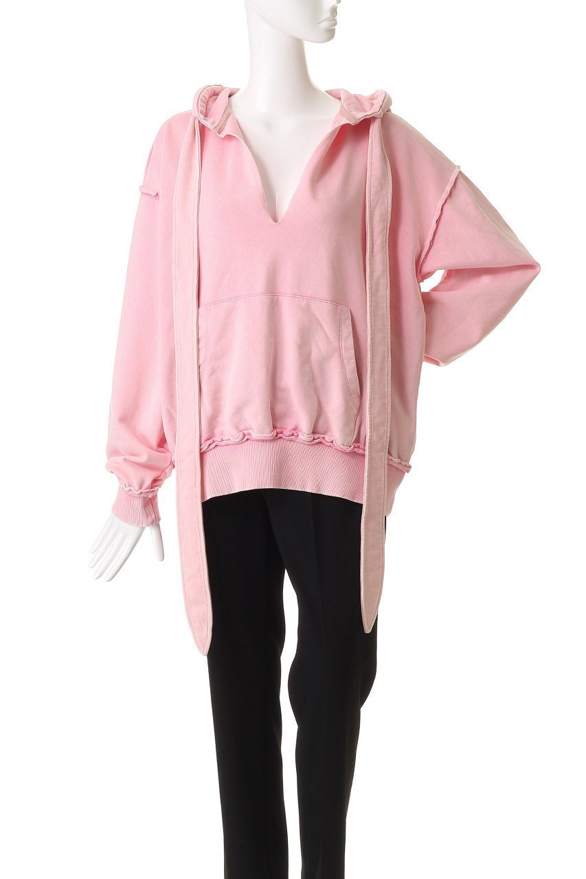 【メゾンスペシャル/MAISON SPECIAL】のSlit Ribbon Hoodie/スリットリボンフーディ 人気、トレンドファッション・服の通販 founy(ファニー) 　ファッション　Fashion　レディースファッション　Fashion for Women　トップス・カットソー　Cut & Sew Tops　シャツ・ブラウス・オフィスカジュアル　Elegant Blouses & Button-Ups　レディースパーカー・カジュアルフーディー　Casual Hoodies & Sweatshirts　ロングTシャツ・Tシャツ　Longline T-Shirts & Tees　スウェット・クルーネックトップス　Sweatshirts & Crewnecks / Relaxed Fit Sweat Tops　カットソー・ベーシックTシャツ　Cut-and-Sewn Tops / Stretch Tees & Basics　おすすめ　Recommended / Our Picks　インナー　Innerwear　スリット　Slit, Slit Detail　フロント　Front, Front Design　リボン　Ribbon, Bow　ロング　Long, Long-Length　ヴィンテージ　Vintage Style　other-2|ID: prp329100004635349 ipo3291000000035784673