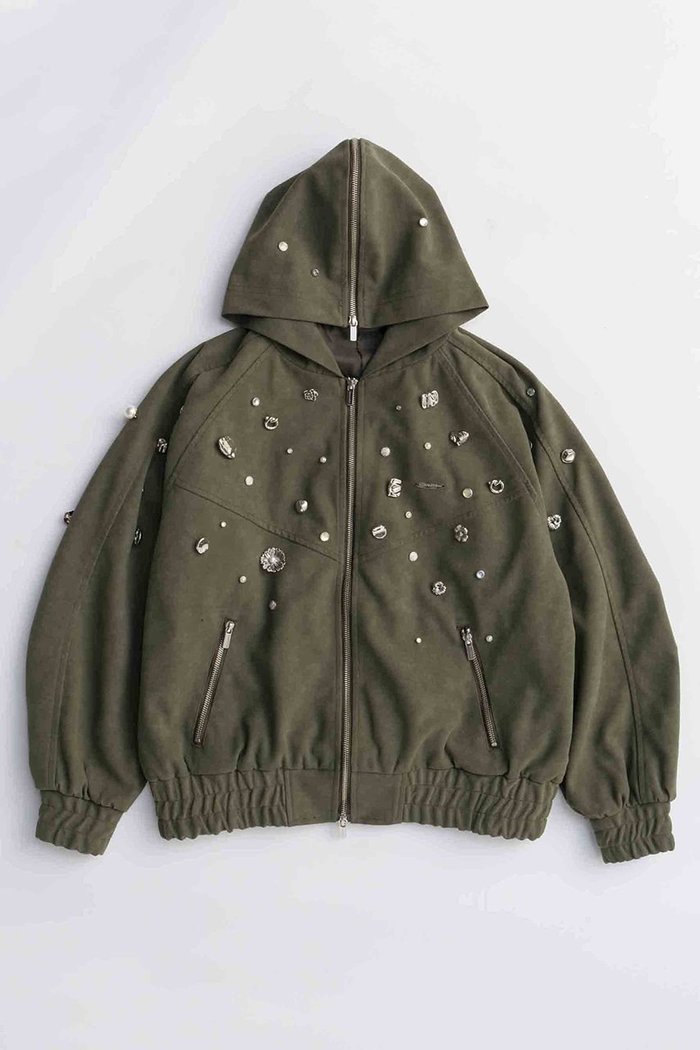 【メゾンスペシャル/MAISON SPECIAL】のVegan Leather Bijou Hoodie/ヴィーガンレザービジューパーカー インテリア・キッズ・メンズ・レディースファッション・服の通販 founy(ファニー) https://founy.com/ ファッション Fashion レディースファッション Fashion for Women アウター Coat / Outerwear Collection レディースジャケット・軽アウター Jackets ブルゾンジャケット・スポーティアウター Blouson Jackets 2025年 2025 2025-2026秋冬・A/W Autumn/Winter 2025–26 AW25–26 おすすめ Recommended / Our Picks インナー Innerwear ジャケット Jacket, Outerwear スペシャル Special, Limited Edition セットアップ Set-Up, Coordinated Outfit ビジュー Bijou, Jewel-like Accent ブルゾン Blouson, Bomber Jacket 定番 Standard, Basic Item A/W・秋冬 Autumn/Winter |ID: prp329100004635350 ipo3291000000033383311