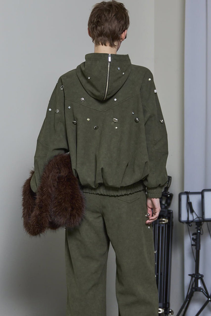 【メゾンスペシャル/MAISON SPECIAL】のVegan Leather Bijou Hoodie/ヴィーガンレザービジューパーカー 人気、トレンドファッション・服の通販 founy(ファニー) 　ファッション　Fashion　レディースファッション　Fashion for Women　アウター　Coat / Outerwear Collection　レディースジャケット・軽アウター　Jackets　ブルゾンジャケット・スポーティアウター　Blouson Jackets　2025年　2025　2025-2026秋冬・A/W　Autumn/Winter 2025–26 AW25–26　おすすめ　Recommended / Our Picks　インナー　Innerwear　ジャケット　Jacket, Outerwear　スペシャル　Special, Limited Edition　セットアップ　Set-Up, Coordinated Outfit　ビジュー　Bijou, Jewel-like Accent　ブルゾン　Blouson, Bomber Jacket　定番　Standard, Basic Item　A/W・秋冬　Autumn/Winter　other-8|ID: prp329100004635350 ipo3291000000033383319