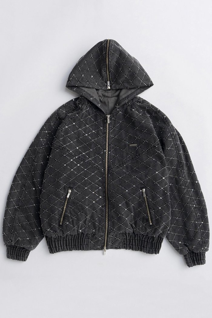 【メゾンスペシャル/MAISON SPECIAL】のDiamond Beads Embroidery Denim Hoodie/ダイヤビーズエンブロイダリーデニムパーカー インテリア・キッズ・メンズ・レディースファッション・服の通販 founy(ファニー) https://founy.com/ ファッション Fashion レディースファッション Fashion for Women アウター Coat / Outerwear Collection レディースジャケット・軽アウター Jackets ブルゾンジャケット・スポーティアウター Blouson Jackets 2025年 2025 2025-2026秋冬・A/W Autumn/Winter 2025–26 AW25–26 おすすめ Recommended / Our Picks ジャケット Jacket, Outerwear スペシャル Special, Limited Edition セットアップ Set-Up, Coordinated Outfit デニム Denim, Jeans Material ブルゾン Blouson, Bomber Jacket 定番 Standard, Basic Item A/W・秋冬 Autumn/Winter |ID: prp329100004635351 ipo3291000000033383320