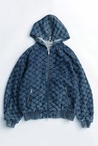 【メゾンスペシャル/MAISON SPECIAL】のDiamond Beads Embroidery Denim Hoodie/ダイヤビーズエンブロイダリーデニムパーカー BLU(ブルー)|ID: prp329100004635351 ipo3291000000033383322