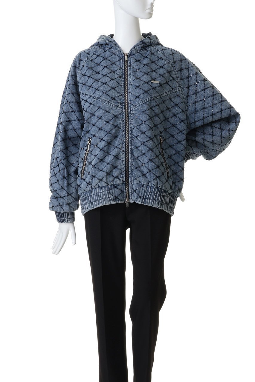 【メゾンスペシャル/MAISON SPECIAL】のDiamond Beads Embroidery Denim Hoodie/ダイヤビーズエンブロイダリーデニムパーカー 人気、トレンドファッション・服の通販 founy(ファニー) ファッション Fashion レディースファッション Fashion for Women アウター Coat / Outerwear Collection レディースジャケット・軽アウター Jackets ブルゾンジャケット・スポーティアウター Blouson Jackets おすすめ Recommended / Our Picks ジャケット Jacket, Outerwear スペシャル Special, Limited Edition セットアップ Set-Up, Coordinated Outfit デニム Denim, Jeans Material ブルゾン Blouson, Bomber Jacket 定番 Standard, Basic Item other-3|ID: prp329100004635351 ipo3291000000034005415