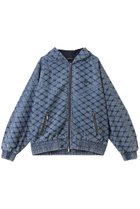 【メゾンスペシャル/MAISON SPECIAL】のDiamond Beads Embroidery Denim Hoodie/ダイヤビーズエンブロイダリーデニムパーカー BLU(ブルー)|ID: prp329100004635351 ipo3291000000036126146
