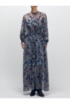 【プルミエ アロンディスモン/1er Arrondissement】のペイズリープリントワンピース ネイビー|ID:prp329100004635352