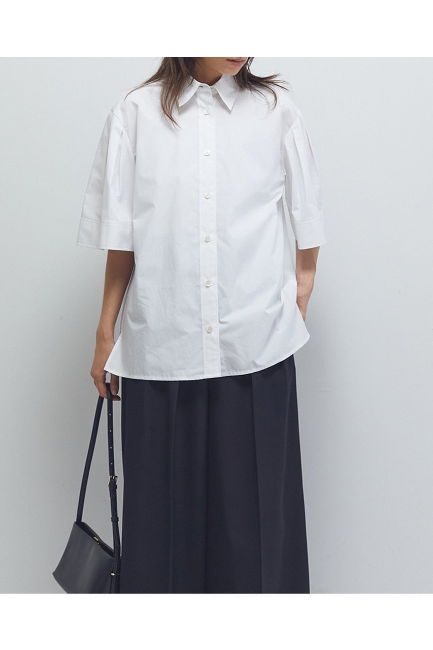 【プルミエ アロンディスモン/1er Arrondissement】のフォルムスリーブシャツ 人気、トレンドファッション・服の通販 founy(ファニー) 　ファッション　Fashion　レディースファッション　Fashion for Women　トップス・カットソー　Cut & Sew Tops　シャツ・ブラウス・オフィスカジュアル　Elegant Blouses & Button-Ups　2025年　2025　2025-2026秋冬・A/W　Autumn/Winter 2025–26 AW25–26　グラス　Glass, Eyewear　ショート　Short, Short Length　スリーブ　Sleeve, Long Sleeve / Short Sleeve　バランス　Balance, Style Balance　A/W・秋冬　Autumn/Winter　 other-1|ID: prp329100004635353 ipo3291000000033383331