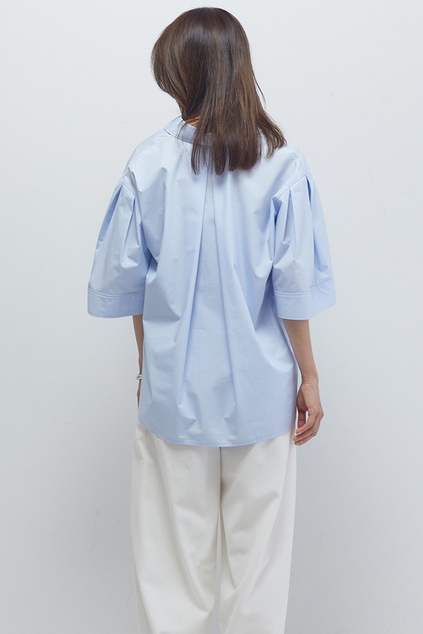 【プルミエ アロンディスモン/1er Arrondissement】のフォルムスリーブシャツ 人気、トレンドファッション・服の通販 founy(ファニー) 　ファッション　Fashion　レディースファッション　Fashion for Women　トップス・カットソー　Cut & Sew Tops　シャツ・ブラウス・オフィスカジュアル　Elegant Blouses & Button-Ups　グラス　Glass, Eyewear　ショート　Short, Short Length　スリーブ　Sleeve, Long Sleeve / Short Sleeve　バランス　Balance, Style Balance　再入荷　Restock / Back in Stock　other-3|ID: prp329100004635353 ipo3291000000035644627