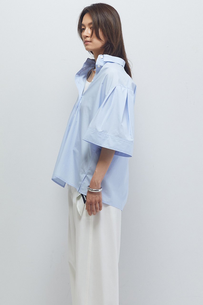 【プルミエ アロンディスモン/1er Arrondissement】のフォルムスリーブシャツ 人気、トレンドファッション・服の通販 founy(ファニー) 　ファッション　Fashion　レディースファッション　Fashion for Women　トップス・カットソー　Cut & Sew Tops　シャツ・ブラウス・オフィスカジュアル　Elegant Blouses & Button-Ups　グラス　Glass, Eyewear　ショート　Short, Short Length　スリーブ　Sleeve, Long Sleeve / Short Sleeve　バランス　Balance, Style Balance　再入荷　Restock / Back in Stock　other-4|ID: prp329100004635353 ipo3291000000035644629