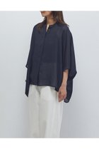 【プルミエ アロンディスモン/1er Arrondissement】のスタンドカラーボイルシャツ ブラック|ID:prp329100004635354