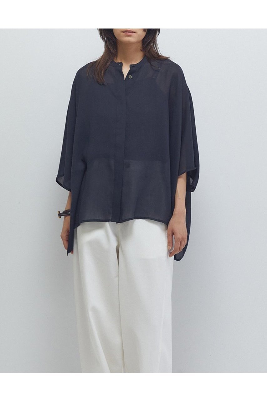 【プルミエ アロンディスモン/1er Arrondissement】のスタンドカラーボイルシャツ 人気、トレンドファッション・服の通販 founy(ファニー) 　ファッション　Fashion　レディースファッション　Fashion for Women　トップス・カットソー　Cut & Sew Tops　シャツ・ブラウス・オフィスカジュアル　Elegant Blouses & Button-Ups　2025年　2025　2025-2026秋冬・A/W　Autumn/Winter 2025–26 AW25–26　おすすめ　Recommended / Our Picks　キャミ　Camisole, Cami Top　シアー　Sheer, See-Through　ショート　Short, Short Length　スリーブ　Sleeve, Long Sleeve / Short Sleeve　タンク　Tank Top, Sleeveless Top　A/W・秋冬　Autumn/Winter　other-2|ID: prp329100004635354 ipo3291000000033383342