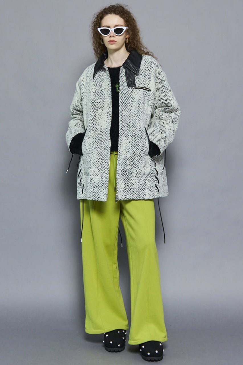 【メゾンスペシャル/MAISON SPECIAL】のLace Up A-line Coat/レースアップAラインコート 人気、トレンドファッション・服の通販 founy(ファニー) 　ファッション　Fashion　レディースファッション　Fashion for Women　アウター　Coat / Outerwear Collection　コート・ロングコート・ピーコート　Long Coats, Peacoats & More　Aラインコート　A-Line Coats　2025年　2025　2025-2026秋冬・A/W　Autumn/Winter 2025–26 AW25–26　なめらか　Smooth, Silky Texture　ショート　Short, Short Length　ジャカード／ジャガード　Jacquard, Woven Pattern　トレンド　Trend, Trending Now　フラップ　Flap, Flap Pocket　マフラー　Scarf, Muffler　ミドル　Middle Length, Mid Height　メルトン　Melton, Heavy Wool　ループ　Loop, Loop Knit　レース　Lace, Lace Fabric　定番　Standard, Basic Item　A/W・秋冬　Autumn/Winter　防寒　Cold Protection, Winter-Ready　other-5|ID: prp329100004635357 ipo3291000000033383374