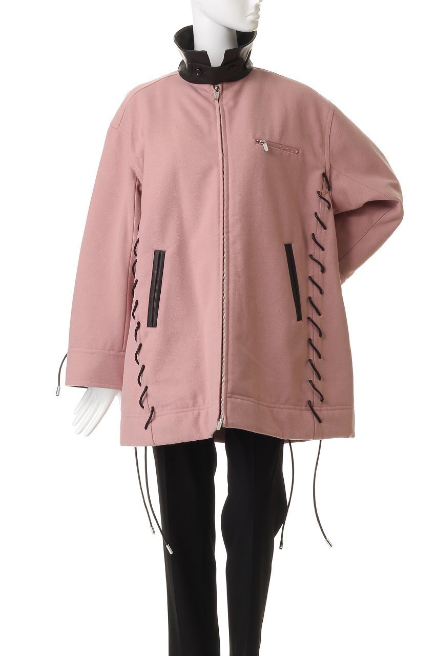 【メゾンスペシャル/MAISON SPECIAL】のLace Up A-line Coat/レースアップAラインコート 人気、トレンドファッション・服の通販 founy(ファニー) 　ファッション　Fashion　レディースファッション　Fashion for Women　アウター　Coat / Outerwear Collection　コート・ロングコート・ピーコート　Long Coats, Peacoats & More　Aラインコート　A-Line Coats　なめらか　Smooth, Silky Texture　ショート　Short, Short Length　ジャカード／ジャガード　Jacquard, Woven Pattern　トレンド　Trend, Trending Now　フェイクレザー　Faux Leather, PU Leather　フラップ　Flap, Flap Pocket　マフラー　Scarf, Muffler　ミドル　Middle Length, Mid Height　メルトン　Melton, Heavy Wool　ループ　Loop, Loop Knit　レース　Lace, Lace Fabric　再入荷　Restock / Back in Stock　定番　Standard, Basic Item　防寒　Cold Protection, Winter-Ready　other-7|ID: prp329100004635357 ipo3291000000035877849