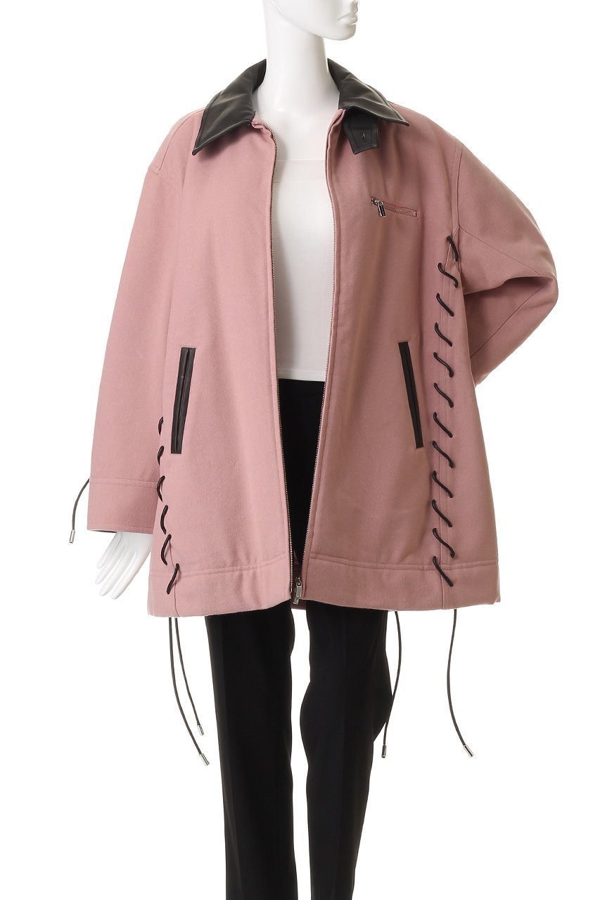 【メゾンスペシャル/MAISON SPECIAL】のLace Up A-line Coat/レースアップAラインコート 人気、トレンドファッション・服の通販 founy(ファニー) 　ファッション　Fashion　レディースファッション　Fashion for Women　アウター　Coat / Outerwear Collection　コート・ロングコート・ピーコート　Long Coats, Peacoats & More　Aラインコート　A-Line Coats　なめらか　Smooth, Silky Texture　ショート　Short, Short Length　ジャカード／ジャガード　Jacquard, Woven Pattern　トレンド　Trend, Trending Now　フェイクレザー　Faux Leather, PU Leather　フラップ　Flap, Flap Pocket　マフラー　Scarf, Muffler　ミドル　Middle Length, Mid Height　メルトン　Melton, Heavy Wool　ループ　Loop, Loop Knit　レース　Lace, Lace Fabric　再入荷　Restock / Back in Stock　定番　Standard, Basic Item　防寒　Cold Protection, Winter-Ready　other-8|ID: prp329100004635357 ipo3291000000035877850