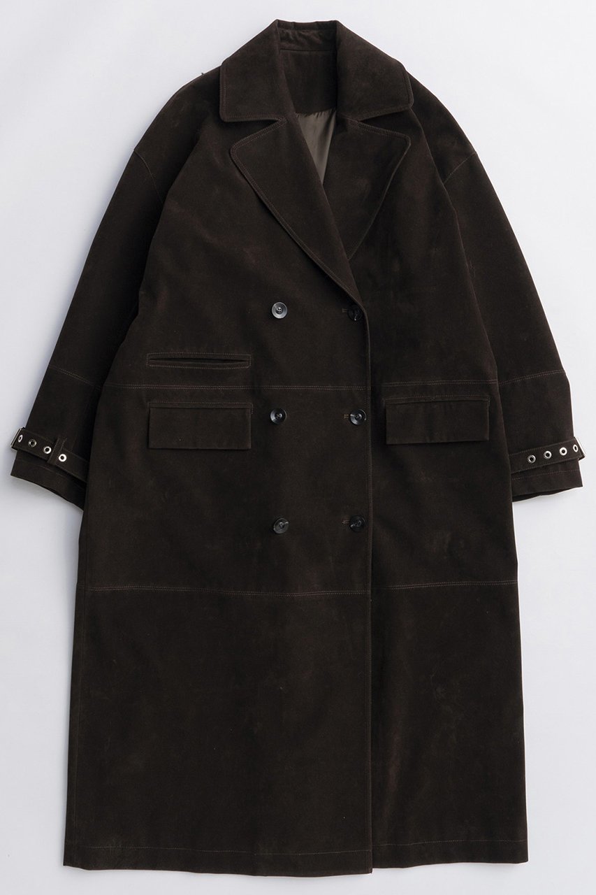 【メゾンスペシャル/MAISON SPECIAL】のSuede Trench Coat/スエードトレンチコート インテリア・キッズ・メンズ・レディースファッション・服の通販 founy(ファニー) 　ファッション　Fashion　レディースファッション　Fashion for Women　アウター　Coat / Outerwear Collection　コート・ロングコート・ピーコート　Long Coats, Peacoats & More　トレンチコート / 春秋の定番アウター　Trench Coats　2025年　2025　2025-2026秋冬・A/W　Autumn/Winter 2025–26 AW25–26　デニム　Denim, Jeans Material　ロング　Long, Long-Length　ヴィンテージ　Vintage Style　エレガント 上品　Elegant　A/W・秋冬　Autumn/Winter　BRN(ブラウン)|ID: prp329100004635359 ipo3291000000033383388