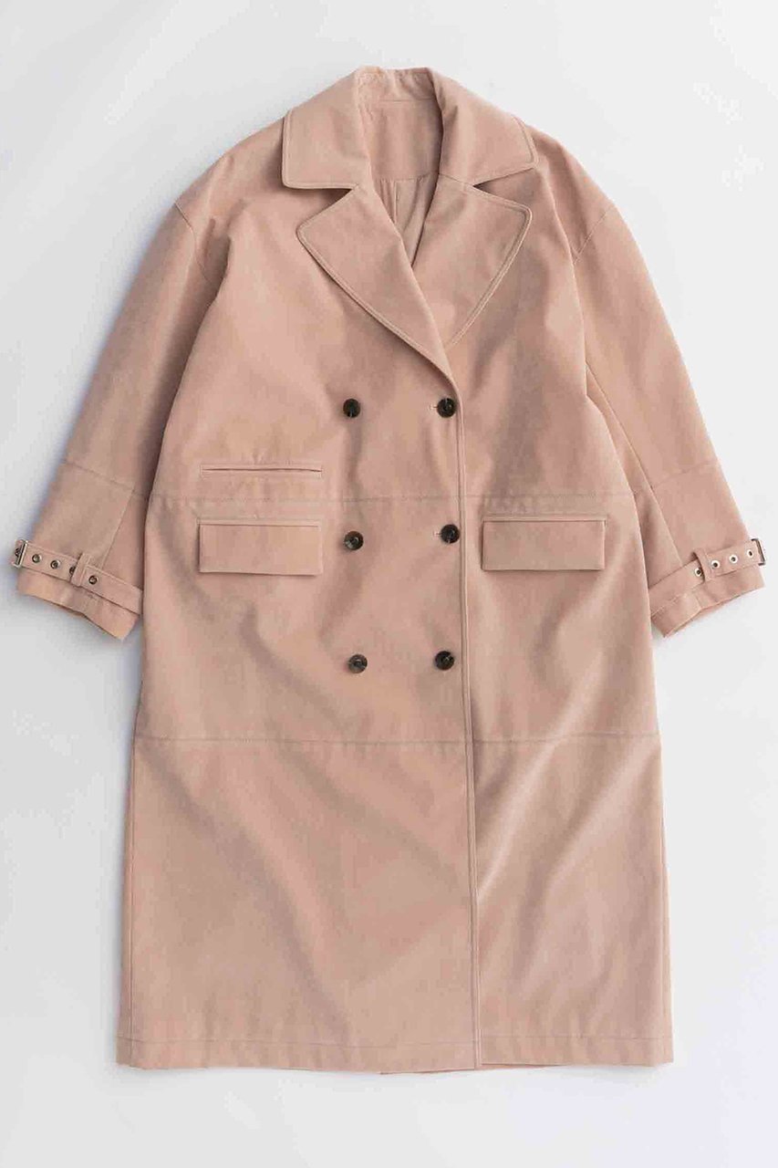 【メゾンスペシャル/MAISON SPECIAL】のSuede Trench Coat/スエードトレンチコート インテリア・キッズ・メンズ・レディースファッション・服の通販 founy(ファニー) 　ファッション　Fashion　レディースファッション　Fashion for Women　アウター　Coat / Outerwear Collection　コート・ロングコート・ピーコート　Long Coats, Peacoats & More　トレンチコート / 春秋の定番アウター　Trench Coats　2025年　2025　2025-2026秋冬・A/W　Autumn/Winter 2025–26 AW25–26　デニム　Denim, Jeans Material　ロング　Long, Long-Length　ヴィンテージ　Vintage Style　エレガント 上品　Elegant　A/W・秋冬　Autumn/Winter　PNK(ピンク)|ID: prp329100004635359 ipo3291000000033383390