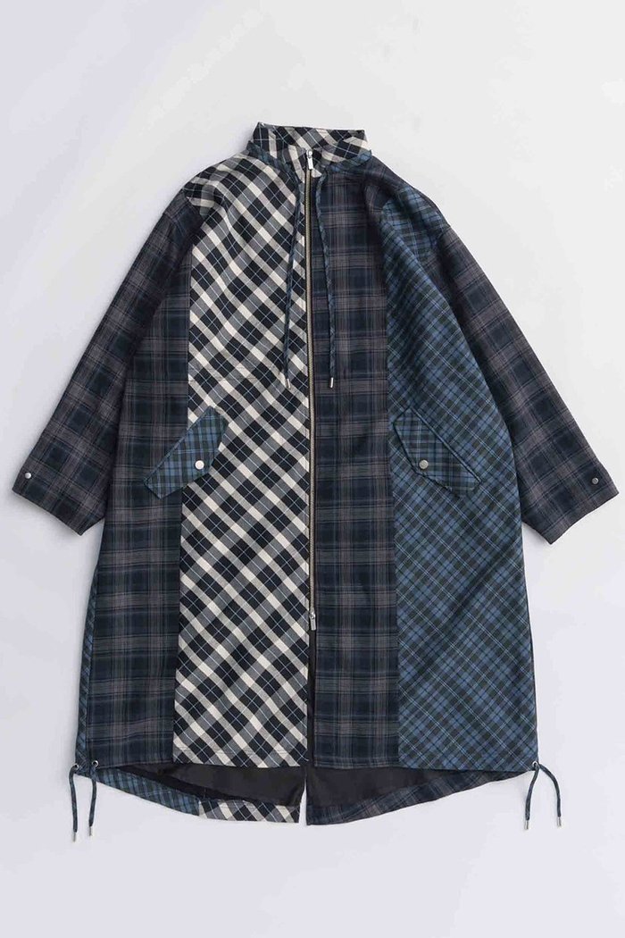 【メゾンスペシャル/MAISON SPECIAL】のPlaid Mods Coat/チェックモッズコート インテリア・キッズ・メンズ・レディースファッション・服の通販 founy(ファニー) https://founy.com/ ファッション Fashion レディースファッション Fashion for Women アウター Coat / Outerwear Collection コート・ロングコート・ピーコート Long Coats, Peacoats & More モッズコート・ミリタリー風アウター Mods & Field Coats 2025年 2025 2025-2026秋冬・A/W Autumn/Winter 2025–26 AW25–26 チェック Check, Plaid, Tartan ドッキング Docking, Mixed Material マキシ Maxi, Full Length モッズコート Mods Coat, Military Parka ラップ Wrap, Wrap Design ロング Long, Long-Length A/W・秋冬 Autumn/Winter |ID: prp329100004635361 ipo3291000000033383402