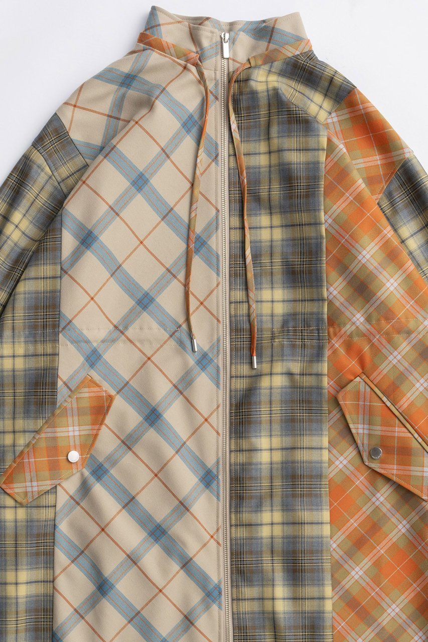 【メゾンスペシャル/MAISON SPECIAL】のPlaid Mods Coat/チェックモッズコート 人気、トレンドファッション・服の通販 founy(ファニー) 　ファッション　Fashion　レディースファッション　Fashion for Women　アウター　Coat / Outerwear Collection　コート・ロングコート・ピーコート　Long Coats, Peacoats & More　モッズコート・ミリタリー風アウター　Mods & Field Coats　2025年　2025　2025-2026秋冬・A/W　Autumn/Winter 2025–26 AW25–26　チェック　Check, Plaid, Tartan　ドッキング　Docking, Mixed Material　マキシ　Maxi, Full Length　モッズコート　Mods Coat, Military Parka　ラップ　Wrap, Wrap Design　ロング　Long, Long-Length　A/W・秋冬　Autumn/Winter　other-2|ID: prp329100004635361 ipo3291000000033383407