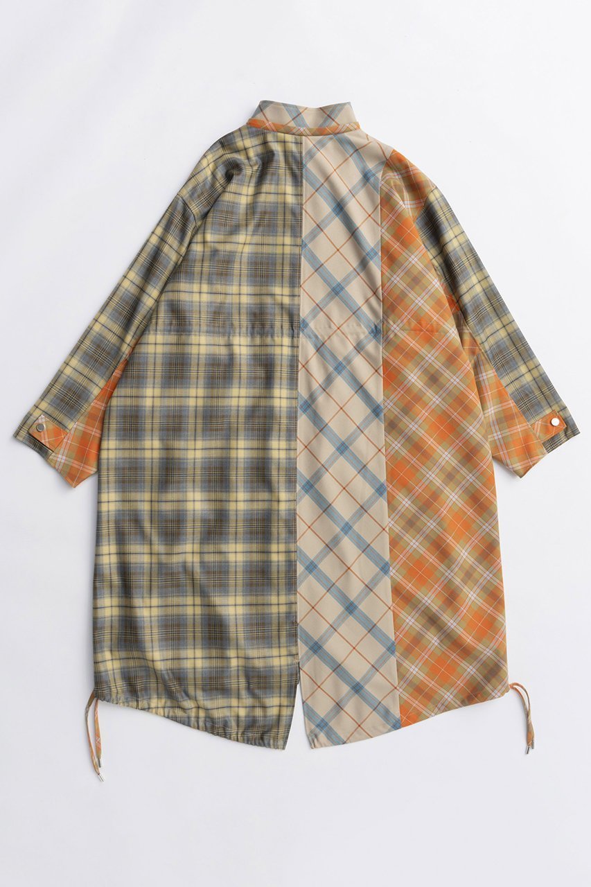 【メゾンスペシャル/MAISON SPECIAL】のPlaid Mods Coat/チェックモッズコート 人気、トレンドファッション・服の通販 founy(ファニー) 　ファッション　Fashion　レディースファッション　Fashion for Women　アウター　Coat / Outerwear Collection　コート・ロングコート・ピーコート　Long Coats, Peacoats & More　モッズコート・ミリタリー風アウター　Mods & Field Coats　2025年　2025　2025-2026秋冬・A/W　Autumn/Winter 2025–26 AW25–26　チェック　Check, Plaid, Tartan　ドッキング　Docking, Mixed Material　マキシ　Maxi, Full Length　モッズコート　Mods Coat, Military Parka　ラップ　Wrap, Wrap Design　ロング　Long, Long-Length　A/W・秋冬　Autumn/Winter　other-5|ID: prp329100004635361 ipo3291000000033383412