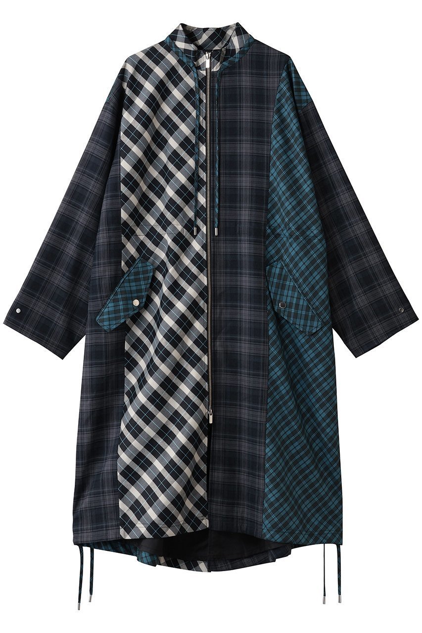 【メゾンスペシャル/MAISON SPECIAL】のPlaid Mods Coat/チェックモッズコート 人気、トレンドファッション・服の通販 founy(ファニー) 　ファッション　Fashion　レディースファッション　Fashion for Women　アウター　Coat / Outerwear Collection　コート・ロングコート・ピーコート　Long Coats, Peacoats & More　モッズコート・ミリタリー風アウター　Mods & Field Coats　チェック　Check, Plaid, Tartan　ドッキング　Docking, Mixed Material　マキシ　Maxi, Full Length　モッズコート　Mods Coat, Military Parka　ラップ　Wrap, Wrap Design　ロング　Long, Long-Length　A/W・秋冬　Autumn/Winter　 other-1|ID: prp329100004635361 ipo3291000000035816274