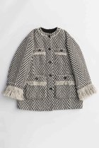 【メゾンスペシャル/MAISON SPECIAL】のFringe Tweed Jacket Coat/フリンジツイードジャケットコート WHT(ホワイト)|ID: prp329100004635362 ipo3291000000033383423