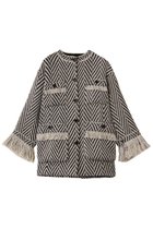 【メゾンスペシャル/MAISON SPECIAL】のFringe Tweed Jacket Coat/フリンジツイードジャケットコート WHT(ホワイト)|ID: prp329100004635362 ipo3291000000036126190