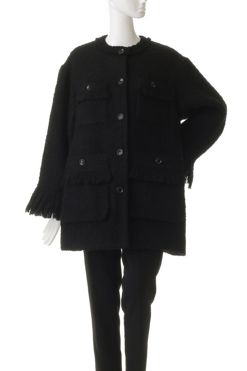 【メゾンスペシャル/MAISON SPECIAL】のFringe Tweed Jacket Coat/フリンジツイードジャケットコート 人気、トレンドファッション・服の通販 founy(ファニー) 　ファッション　Fashion　レディースファッション　Fashion for Women　アウター　Coat / Outerwear Collection　コート・ロングコート・ピーコート　Long Coats, Peacoats & More　レディースジャケット・軽アウター　Jackets　おすすめ　Recommended / Our Picks　インナー　Innerwear　クラシカル　Classical, Vintage-Inspired　クラシック　Classic, Timeless Style　ショート　Short, Short Length　ジャケット　Jacket, Outerwear　チェック　Check, Plaid, Tartan　フリンジ　Fringe, Tassel　ワーク　Workwear, Utility Style　other-2|ID: prp329100004635362 ipo3291000000036215238