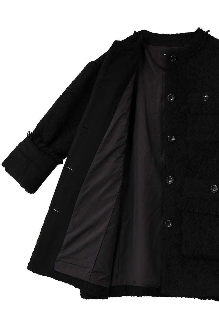 【メゾンスペシャル/MAISON SPECIAL】のFringe Tweed Jacket Coat/フリンジツイードジャケットコート 人気、トレンドファッション・服の通販 founy(ファニー) 　ファッション　Fashion　レディースファッション　Fashion for Women　アウター　Coat / Outerwear Collection　コート・ロングコート・ピーコート　Long Coats, Peacoats & More　レディースジャケット・軽アウター　Jackets　おすすめ　Recommended / Our Picks　インナー　Innerwear　クラシカル　Classical, Vintage-Inspired　クラシック　Classic, Timeless Style　ショート　Short, Short Length　ジャケット　Jacket, Outerwear　チェック　Check, Plaid, Tartan　フリンジ　Fringe, Tassel　ワーク　Workwear, Utility Style　other-6|ID: prp329100004635362 ipo3291000000036215245