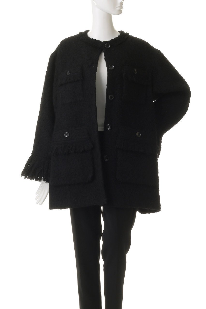 【メゾンスペシャル/MAISON SPECIAL】のFringe Tweed Jacket Coat/フリンジツイードジャケットコート 人気、トレンドファッション・服の通販 founy(ファニー) 　ファッション　Fashion　レディースファッション　Fashion for Women　アウター　Coat / Outerwear Collection　コート・ロングコート・ピーコート　Long Coats, Peacoats & More　レディースジャケット・軽アウター　Jackets　おすすめ　Recommended / Our Picks　インナー　Innerwear　クラシカル　Classical, Vintage-Inspired　クラシック　Classic, Timeless Style　ショート　Short, Short Length　ジャケット　Jacket, Outerwear　チェック　Check, Plaid, Tartan　フリンジ　Fringe, Tassel　ワーク　Workwear, Utility Style　other-7|ID: prp329100004635362 ipo3291000000036215248