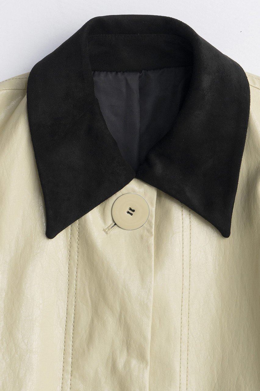 【メゾンスペシャル/MAISON SPECIAL】のVegan Leather Balmacaan Coat/ヴィーガンレザーステンカラーコート 人気、トレンドファッション・服の通販 founy(ファニー) 　ファッション　Fashion　レディースファッション　Fashion for Women　アウター　Coat / Outerwear Collection　コート・ロングコート・ピーコート　Long Coats, Peacoats & More　2025年　2025　2025-2026秋冬・A/W　Autumn/Winter 2025–26 AW25–26　インナー　Innerwear　ボックス　Boxy, Box Shape　ロング　Long, Long-Length　エレガント 上品　Elegant　A/W・秋冬　Autumn/Winter　other-3|ID: prp329100004635363 ipo3291000000033383444